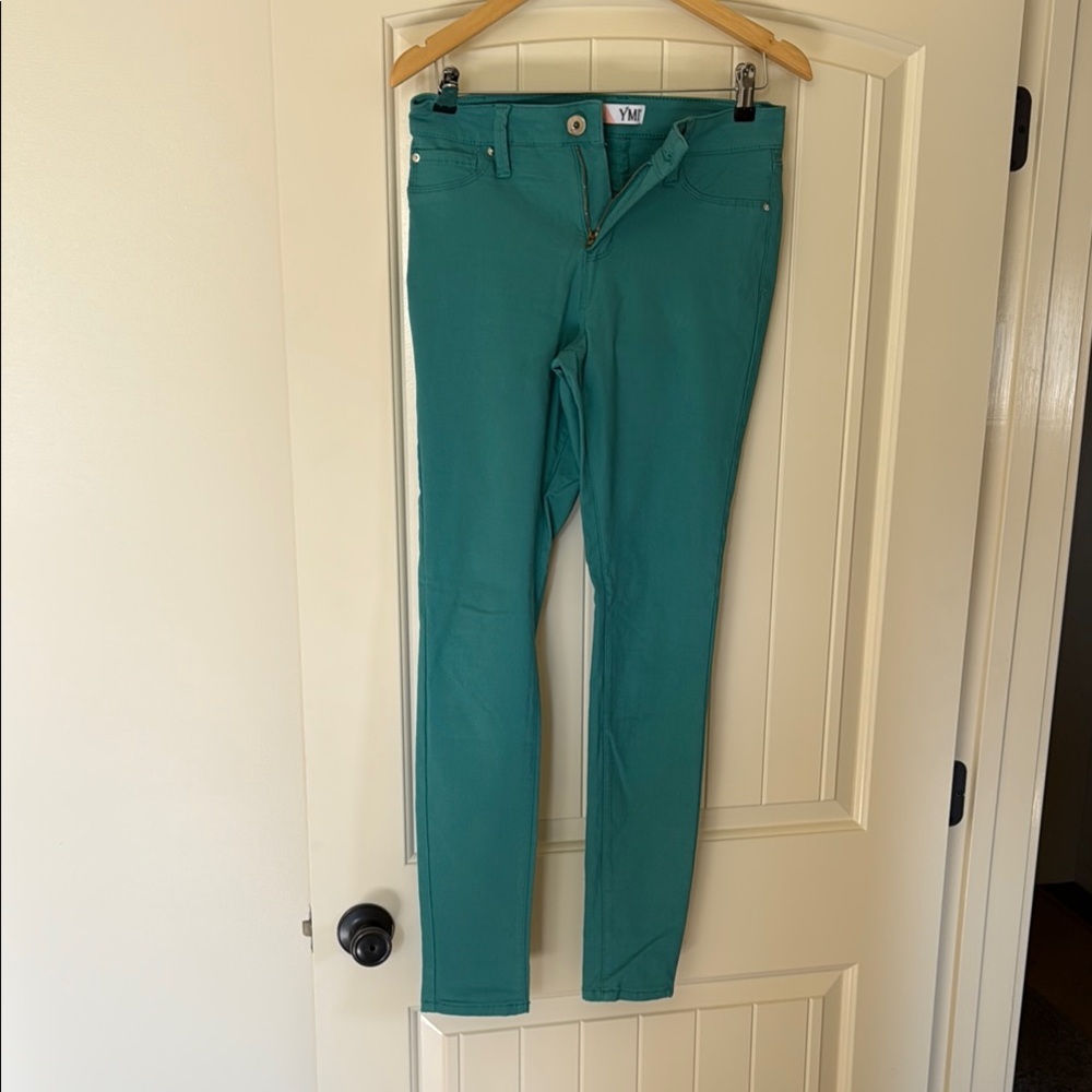 Teal TMI Skinny Jeans